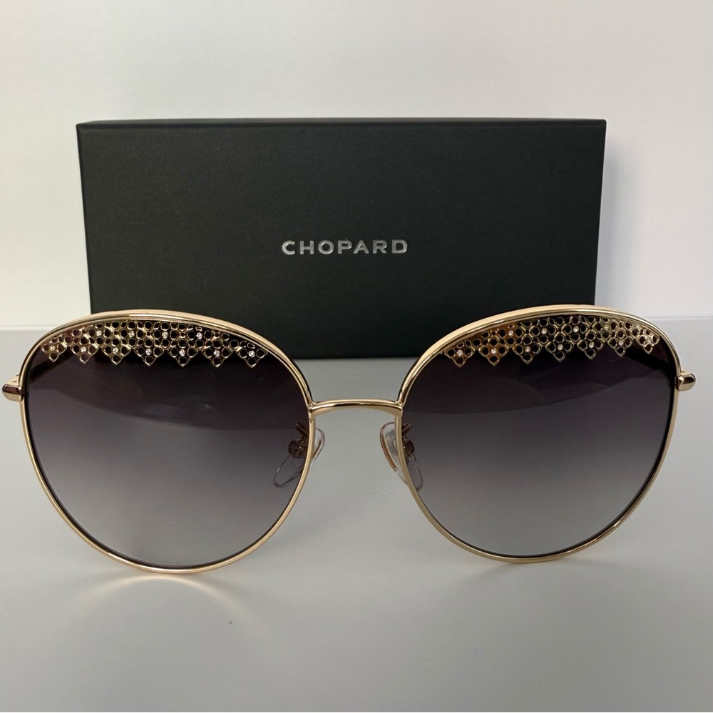 NEW!!! CHOPARD women sunglasses SCHF75S 0300 Authentic Retail 580$
